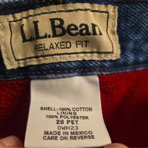 LL Bean Jeans Women's Size 20 Petite Lined Insulated Relaxed Fit